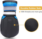 Dimicoo Breathable Dog Boots for Medium Large Dogs,Non-Slip Dog Shoes for Summer Hot Pavement,Lightweight Paw Protector Dog Booties for Outdoor & Indoor Hardwood Floors