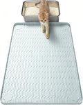 ANWA Waterproof Cat Litter Rug, 34" x 22" Large Silicone Cat Litter Mat Litter Trapping Mat, Heavy-Duty, Easy to Clean