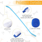 200 Pcs Dog Toothbrush Dual Headed Dental Brushes Bulk Dog Tooth Brushing Kit Long Handle Soft Bristles Pet Tooth Brush for Large and Small Dogs, Cats, Puppy Teeth Cleaning Dental Oral Care