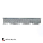 Warren London Carding Cat Comb | 7.5 inches made with Copper | Rounded Tips Prevent Irritation | Dual Tooth Design for Short & Long Hair removes Mats and Tangles
