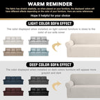 Oversized Stretch Sofa Cover Slipcover 1-Piece, Spandex Jacquard Fabric Universal Couch Cover for 3 Cushion, Washable Non Slip Sofa Cover, Pet Friendly (XL Sofa 101"-110", Ivory)
