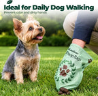 Compostable Dog Poop Bags 270 Count (18 Rolls), 9x13 Inch, BPI Certified, Plant-Based Leak Proof Unscented Green Eco-Friendly Waste Bags (Green)