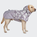 Spark Paws Dog Raincoat, Waterproof Windproof Rain Jacket, for Small Medium Large Extra Large Dogs, Reflective Breathable Full-Body Coverage Dry Suit - Camo Grey - 3XL