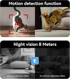 Home Security Camera with 4.3" Screen, Two Way Video Call Function for Elderly, Baby and Pets, 1080P HD with Motion Detection
