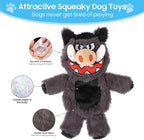 Bzonsmart 6 Pack Squeaky Dog Toys for Small Medium Large Dogs | non-toxic pet-grade Tough soft plush fabric. Interactive.Durable Anti-Boredom, chewing &Teething & Playtime