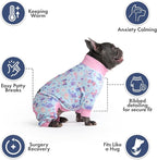 Spark Paws Dog Pajama, Dog Recovery Suit Male, Onesie, Ultra-Soft and 4-Way Stretch, for Small Medium and Large Breed - Butterfly Dreams - 3XL