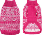 HOMIMP Dog Sweater Argyle - Warm Winter Clothes, Soft Coat for Small Medium and Large Dogs, Ugly Pet Clothing for Boy Girl Puppy