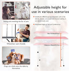 LEIBOU 36-inch Height Adjustable(23''~33.8'') and Foldable Pet Dog Grooming Table with Grooming Arm & 2 Noose for Dog Cat Pet Grooming Maximum Capacity Up to 260lbs