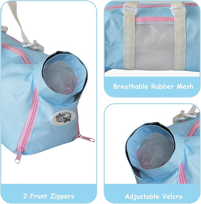Cinf Cat Restraint Grooming Bag, Anti-Scratch Tool for Nail Trimming | Safe grooming restraint bag controls cat movement for bathing, nail trimming, injections and veterinary examinations