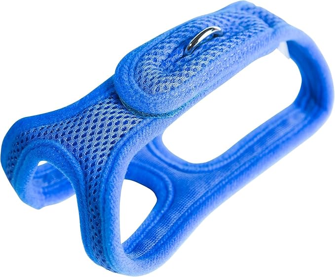 Velpro Mesh Pet Shoulder Harness Collar, 19"-20", Blue