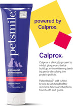 Petsmile VOHC Accepted Toothpaste, Rotisserie Chicken 4.2 Oz, Cats + Dogs | Pet-Approved, Calprox® Powered, Fights Plaque + Tartar, No-Brush Required, Human-Grade, 6-Month Supply, Clinically Proven