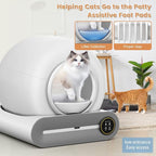 Cat Foot Mat Replacement for Self Cleaning Cat Litter Box, White Ring Accessories[Please Check the Product Details to Confirm Your Model]