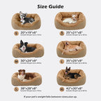 INVENHO Large Dog Beds Large Sized Dog, Washable Orthopedic Warming Soft Sleeping Durable with Anti-Slip Bottom