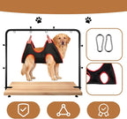 Metacrafts Dog Grooming Arm with Hammock & 2 Nooses, Clamp for Table: 42'' Height, 27''–39'' Width Portable Pet Grooming Kit for Nail Trimming, Cats & Dogs (Table not Included)
