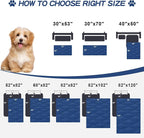 Smiry Waterproof Dog Bed Cover, Reversible Pet Blanket for Sofa Couch | Soft Washable Dog Blanket, Leakproof Couch Cover for Dogs Cats & Furniture Protection, 30x53, Navy/Blue