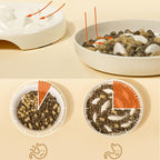 Slow Feeder Bowl for Cats and Small Dogs,Cilkus Fish Pool Design, Fun Interactive Bloat Stop Puzzle Feeder Bowl Healthy Eating Diet Made of Melamine Food Grade Material