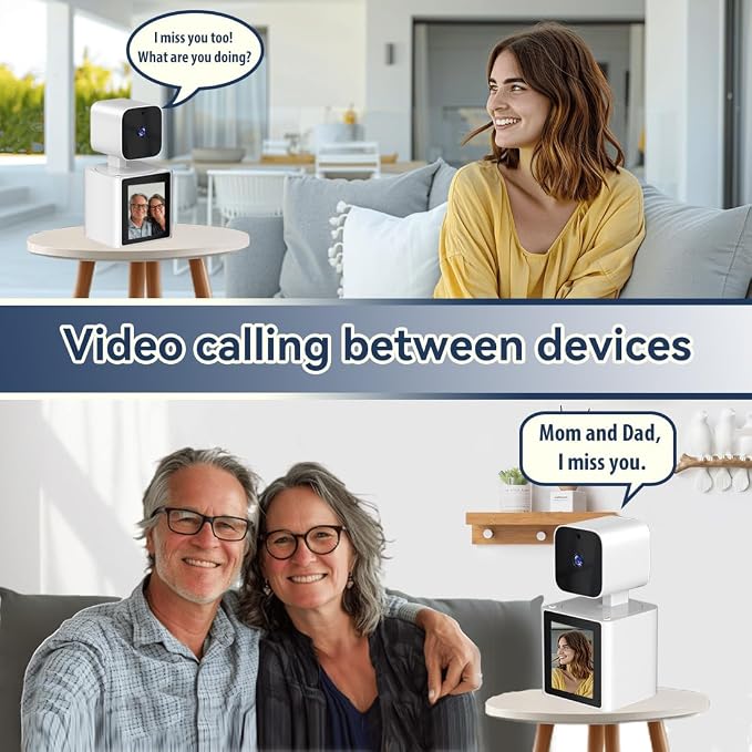 Two-Way Video Camera,Pet Dog Camera 1080P Dome Camera CS10 | Security Camera Indoor，Monitor for Elderly/Baby/Nanny/Pet/Dog with app, Pan/Tilt WiFi Cameras, Night Vision,