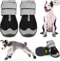 Pezluxe Dog Shoes for Medium Dogs, Breathable Dog Boots for Hot Pavement | Anti-Slip Dog Booties for Hardwood Floors,Waterproof Paw Protectors for Dogs Summer Walking Hiking WinterSnow Outdoor,Black,5