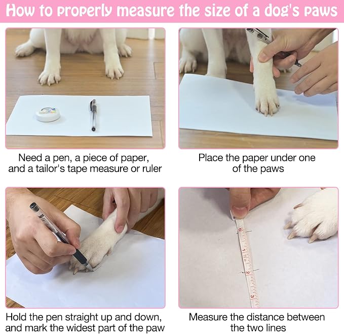 SCENEREAL Anti Slip Dog Sock to Prevent Licking Paws for Hardwood Floors, Boots & Paw Protector Shoes for Hot/Cold Pavement with Grippers, Double Sides Grips for Small Medium Large Senior Dogs