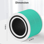 Core 300 Toxin Absorber Replacement Filter for LEVOIT Core 300, Core 300-P, Core 300S VortexAir Air Purifier, H13 Grade True HEPA Filter, Part No. Core 300-RF (Green)