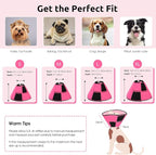 Queenmore Dog Cone XL, Soft Dog Cones for Large Dogs After Surgery, Cone for Dogs to Stop Licking, Elizabethan Collar for Pet, Alternative to Recovery Collar for Large Breeds, Pink XL