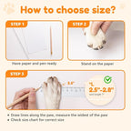 Non Slip Dog Socks with Grippers Prevent from Licking Paws for Senior Dogs | Anti-Slip on Hardwood Floors, Hot Pavement Protection, Stay in Place, Comfortable Fit for Old Dogs, Machine Washable, 2 Pairs