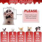 EXPAWLORER Christmas Anti-Slip Soft Dog Socks for Hardwood Floor,Warm Dog Shoes,Paw Protectors for Cold Pavement,Prevent Licking,Traction Control for Small Medium Large Senior Dogs