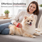 Pets&Goods Rubber Pet Grooming Brush for Dogs & Cats – Bath & Deshedding Brush with Custom-Fit Hand Straps – Soft Silicone Bristles for Short & Medium Hair – Anti-Slip, Easy to Clean