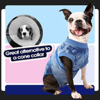 FUAMEY Recovery Suit for Dogs After Surgery,Soft Breathable Dog Bodysuit | E-Collar & Cone Alternative Surgical Suit,Male Female Dog Neuter Spay Suits Anti Licking Wounds Onesie Blue Tie Dye M