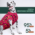 Kuoser Dog Recovery Suit After Surgery, Spay Neuter Surgical Suit for Dogs | Post Surgery Anti-Licking Dog Onesie Protects Wounds and Incisions, E-Collar & Cone Alternative Bodysuit for Female Male Dogs