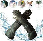 YBB Waterproof Animal Handling Gloves, Anti-Scratch/Bite Protective Long Gloves for Pet Cat Bathing Dog Bird(S)