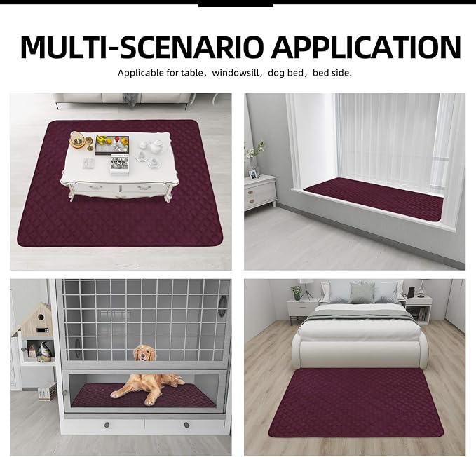 Easy-Going Sectional Couch Covers for Dogs L Shape Sofa Cover Reversible Sofa Slipcover Chaise Lounge Cover Furniture Protector Cover for Pets Dog Cat (42 x 68 inches, Wine/Wine) | Soft Sofa Slipcover For Dogs, Fits Left/Right Chaise Lounge Protector, ...