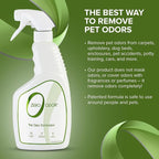 Zero Odor Pet Odor Eliminator Spray for Dog & Cat Urine, Carpet Deodorizer | Enzyme free, Urine Smell Eliminator for Pet Beds, Litter Areas & Furniture, 16 FL OZ