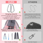 BEAUTYZOO Dog Grooming Hammock for Small Dogs/Cats, Nail Trim Restraint, S | Dog Hanging Harness for Nail Trim, Adjustable Hook & Loop,Soft Neck Support &Dual Safety Straps for Stress-Free Grooming,Pink