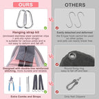 BEAUTYZOO Large Dog Grooming Hammock Harness, Nail Trim Restraint Sling, L | Dog Hanging Harness for Nail Trim, Adjustable Hook & Loop, Soft Neck Support/Dual Safety Straps for Stress-Free Grooming,Pink