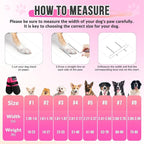 SlowTon Dog Shoes - Breathable Dog Sock Boots for Summer Hot Pavement Hardwood Floors Winter Snow, Waterproof Booties for Small Medium Large Dogs, Non-Slip Paw Protector for Outdoor Walking (FU, 4)