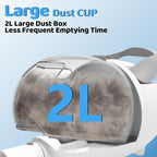 Dog Grooming Vacuum,Pet Grooming Vacuum with 2L Dust Cup & 13000Pa Suction, 6-in-1 Low Noise Pet Grooming Kit with Clipper & Steam Brush for Shedding, Professional Dog Vacuum for Dogs & Cats