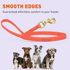 Viper Biothane K9 Working Dog Leash Waterproof Lead for Tracking Training Schutzhund Odor-Proof Long Line with Solid Brass Snap for Puppy Medium and Large Dogs, 33ft Coral
