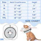 Supet Raised Inflatable Dog Cone Collar to Stop Licking, Soft Dog Cone Alternative After Surgery, Pet Neck Donut Collar for Small Medium Large Dogs