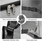 Wheeled Pet Carrier Backpack Pet Stroller, Travel Carrier, Car Seat for Small Dogs Cats Puppies, Comfort Cat Backpack Removable Rolling Wheels – Mesh Ventilation Windows (Grey)