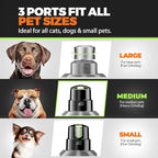 Whisper Quiet Dog Nail Grinder Safe & Stress-Free for Sensitive Dogs Cats | 4 LED Lights,3 Grinding Bits, 3-Speed, Pet Nail Trimmers, Rechargeable Painless Grooming Kit for All Breeds & Sizes