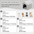 Jiupety Dog House Indoor, XL Size Indoor Dog House for Medium and Large Dog, Warm Cave Sleeping Nest Bed for Cats and Dogs, Gray