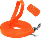 Wolfone Waterproof Dog Leash 20FT Long Line Recall Training Lead | Long Dog Lead: PVC coated waterproof leash with easy clean surface strong training rope for recall, hiking and beach trips