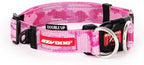 EzyDog Double Up Dog Collar, Strong Double D-Rings - X-Large, Pink Camo | Dual D-Rings for Superior Strength, Safety, and Comfort, Soft Touch Nylon Webbing, Reflective Stitching, Id Attachement Point