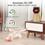 Valonii Interactive Cat Laser Toy Automatic for Indoor Cats,Real Random Trajectory Rechargeable Laser Cat Toys for Indoor Cats/Kittens/Dogs