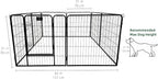 PJYuCien Puppy Playpen Plus Storage Bage with Bottom & Top Cover, 31.3" H | Heavy Duty, Dog Fence for Small Dogs, Foldable Square Pen, Indoor, Outdoor, Backyard Pasture, Camping, Protects Floors