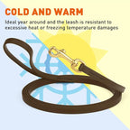 Viper Biothane K9 Working Dog Leash Waterproof Lead for Tracking Training Schutzhund Odor-Proof Long Line with Solid Brass Snap for Puppy Medium and Large Dogs, 20ft Dark Chocolate Brown
