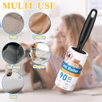 FoldTier 2700 Sheets Lint Rollers for Pet Hair Extra Sticky Portable Lint Remover Brush Roller with 10 Handles 30 Refills Pet Hair Remover for Couch, Clothes Furniture and Carpet Dog Cat