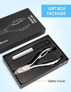 Heavy Duty Dog Nail Clippers for Large Dogs & Thick Nails (Silver) | Upgrade Wide Open Nail Trimmer Cut Like Butter, Professional Full Metal Razor Sharp for All Dogs with Thick Toenails