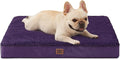 EHEYCIGA Orthopedic Dog Bed Medium with Removable Washable Cover,30x20 | Egg Crate Foam Support,Durable Oxford fabric,Non-Slip Bottom,Machine Washable,Soft Waterproof Plush Pet Bed Mat For Crate